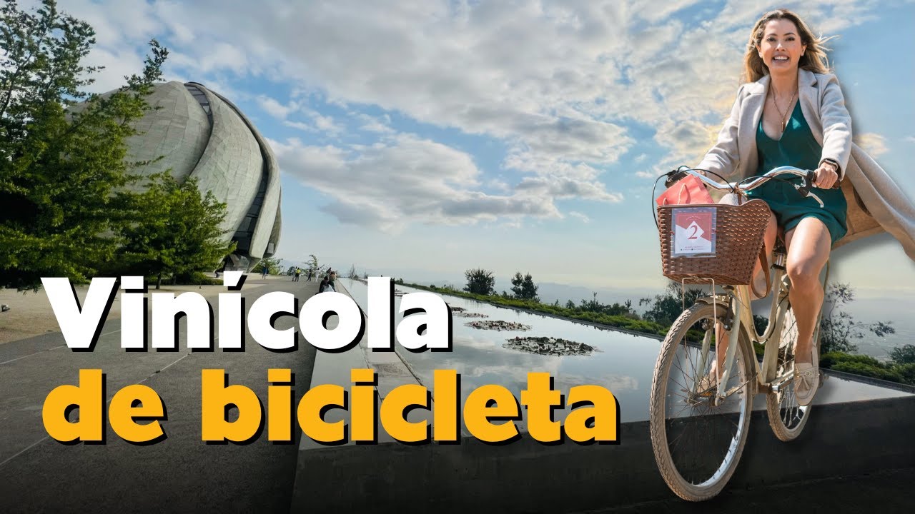 Passeio de bicicleta na vinícola Cousino Macul + Templo Bahai